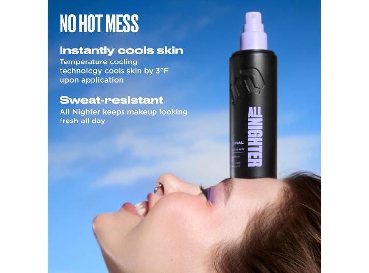 URBAN DECAY ALL NIGHTER - SPRAY FIJADOR DE MAQUILLAJE, NATURAL E IMPERMEABLE, HASTA 24 HORAS - 9