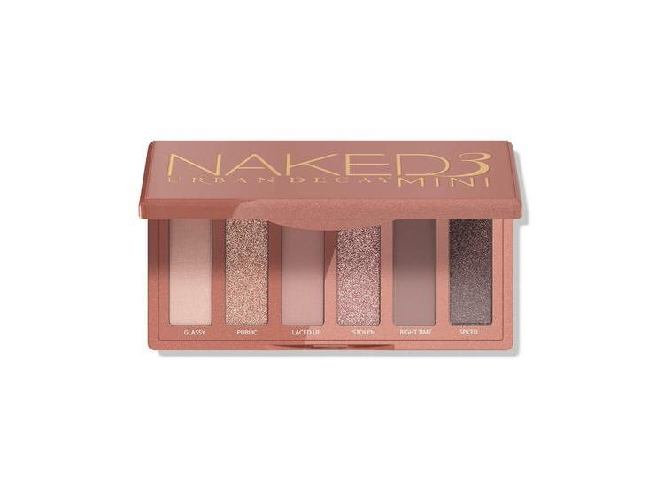 MINI PALETA DE SOMBRAS NAKED3 6 TONOS ROSADOS SUAVES - 1