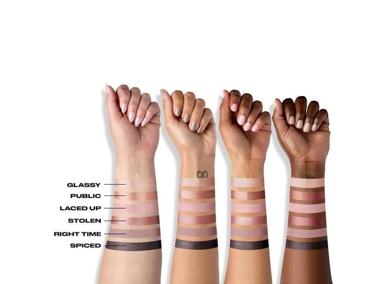 MINI PALETA DE SOMBRAS NAKED3 6 TONOS ROSADOS SUAVES - 3