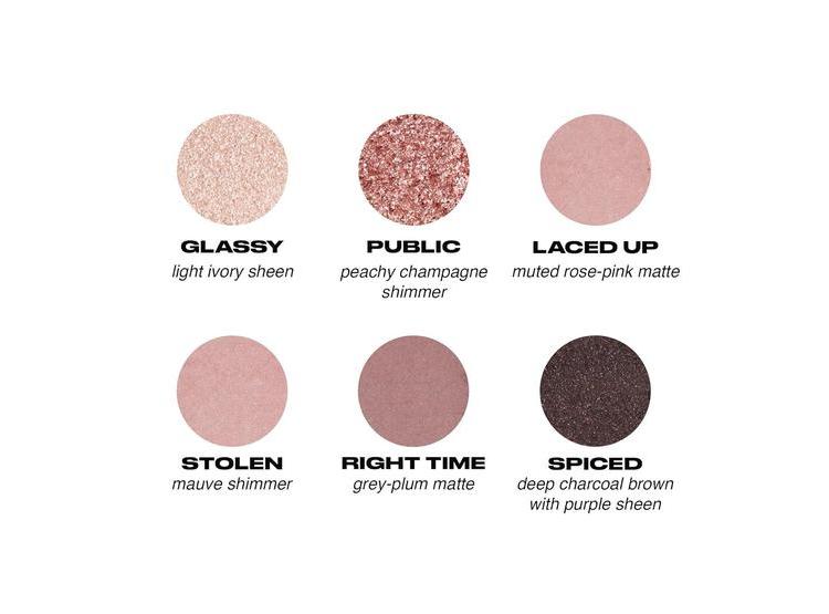 MINI PALETA DE SOMBRAS NAKED3 6 TONOS ROSADOS SUAVES - 8