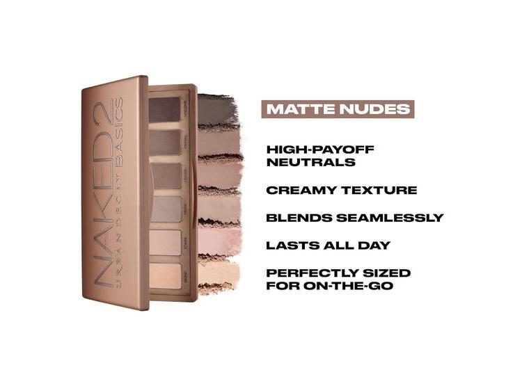PALETA DE SOMBRAS URBAN DECAY NAKED 2 BASICS 6 MATE SOMBRAS - 4