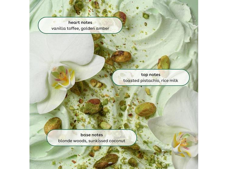 ROCÍO CORPORAL DE CACHEMIRA EOS, CREMA DE PISTACHO, FRAGANCIA HIDRATANTE Y FRESCA PARA TODO EL CUERPO - 2