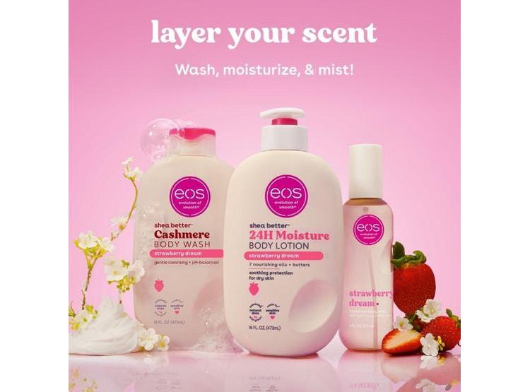 EOS ESSENTIALS BUNDLE - GEL DE BAÑO, NIEBLA Y LOCIÓN CORPORAL CON AROMA DE ENSUEÑO STRAWBERRY DREAM - 4