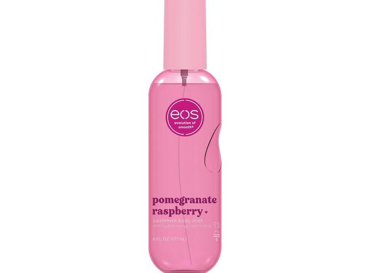 SPRAY CORPORAL EOS VEGANO DE GRANADA Y FRAMBUESA, HIDRATANTE Y LIBRE DE CRUELDAD, IDEAL PARA CUERPO Y CABELLO - 1
