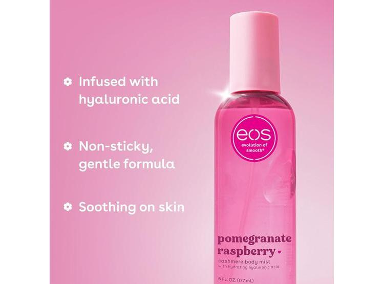 SPRAY CORPORAL EOS VEGANO DE GRANADA Y FRAMBUESA, HIDRATANTE Y LIBRE DE CRUELDAD, IDEAL PARA CUERPO Y CABELLO - 4