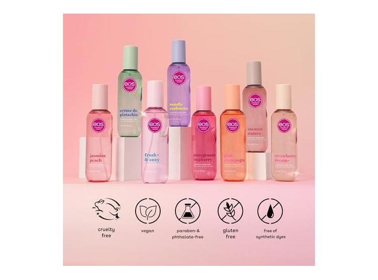 SPRAY CORPORAL EOS VEGANO DE GRANADA Y FRAMBUESA, HIDRATANTE Y LIBRE DE CRUELDAD, IDEAL PARA CUERPO Y CABELLO - 6