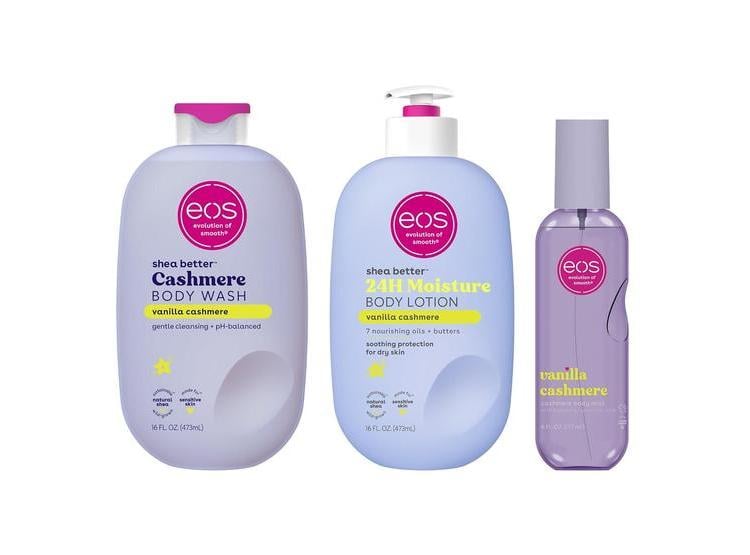 EOS ESSENTIALS BUNDLE - GEL DE BAÑO, NIEBLA CORPORAL Y LOCIÓN CON AROMA A VANILLA CASHMERE, IDEAL PARA EL CUIDADO PERSONAL - 1