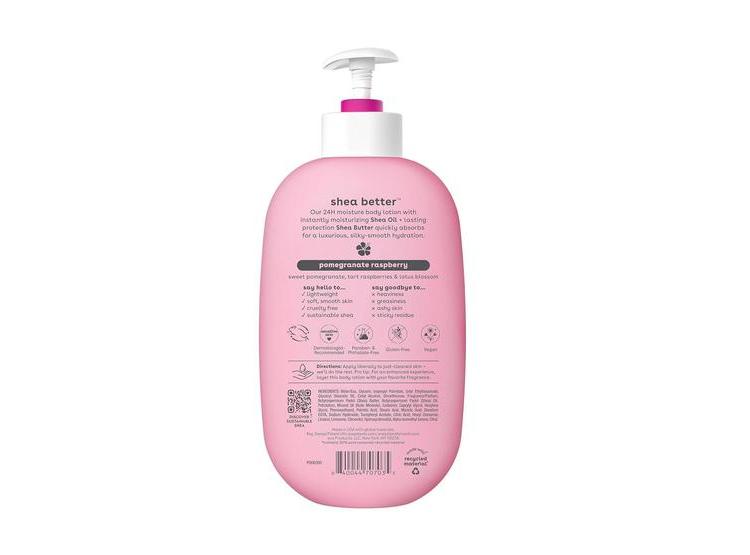 EOS SHEA BETTER LOCIÓN CORPORAL GRANADA FRAMBUESA, PIEL CUIDADO 24 HORAS, LIGERA, NO GRASOSA, CON KARITÉ NATURAL, VEGANO - 7