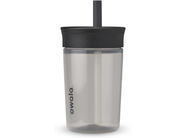 VASO DE PLÁSTICO OWALA PARA NIÑOS, CON POPOTE FLEXIBLE, SIN BPA, A PRUEBA DE DERRAMES, APTO PARA LAVAVAJILLAS - 1