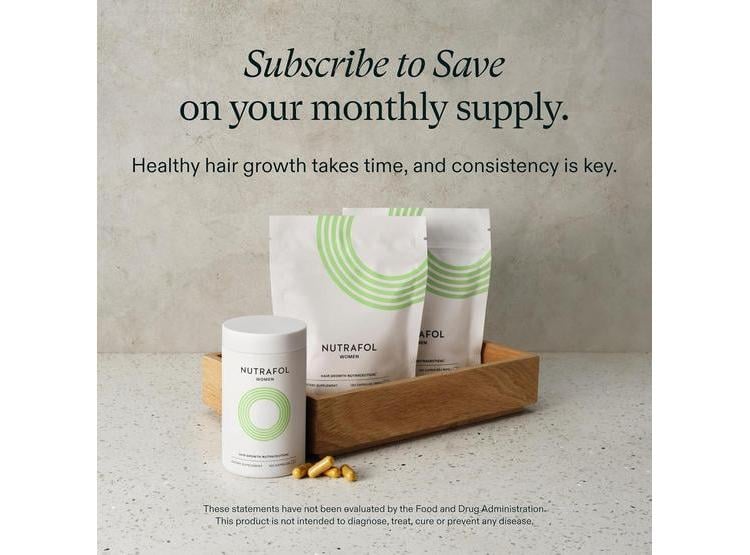 SUPLEMENTOS PARA CRECIMIENTO DE CABELLO NUTRAFOL PARA MUJERES, RECOMENDADOS POR DERMATÓLOGOS, USO MENSUAL - 6
