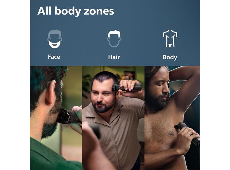 RECORTADORA PHILIPS MULTIGROOM SERIES 9000 24 EN 1, BARBA, CABELLO Y CUERPO, TECNOLOGÍA BEARDSENSE, IMPERMEABLE - 3