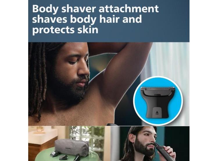 RECORTADORA PHILIPS MULTIGROOM SERIES 9000 24 EN 1, BARBA, CABELLO Y CUERPO, TECNOLOGÍA BEARDSENSE, IMPERMEABLE - 4