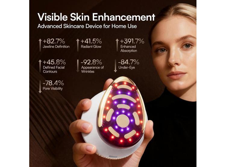 DISPOSITIVO FACIAL MICROCORRIENTE 8 EN 1 INIA SPHERA CON LUZ ROJA Y MODOS PERSONALIZADOS PARA CUIDADO EN CASA - 2