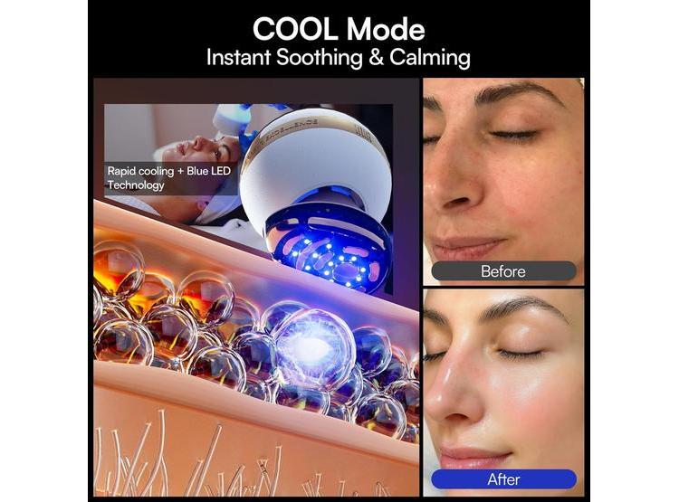 DISPOSITIVO FACIAL MICROCORRIENTE 8 EN 1 INIA SPHERA CON LUZ ROJA Y MODOS PERSONALIZADOS PARA CUIDADO EN CASA - 8