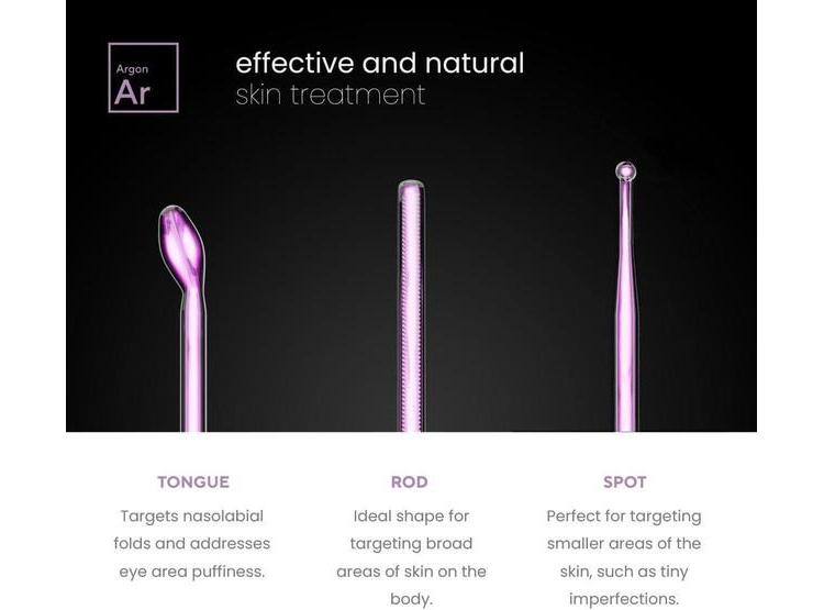 NUDERMA VARITA DE TERAPIA - MÁQUINA PORTÁTIL CON 6 VARILLAS DE NEÓN Y ARGÓN PARA MEJORAR LA PIEL - 2