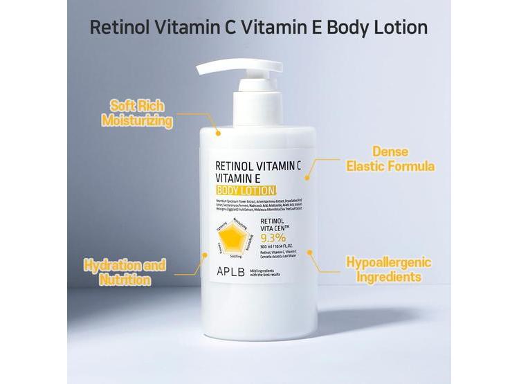 LOCIÓN APLB RETINOL VITAMINA C E 300ML - 5