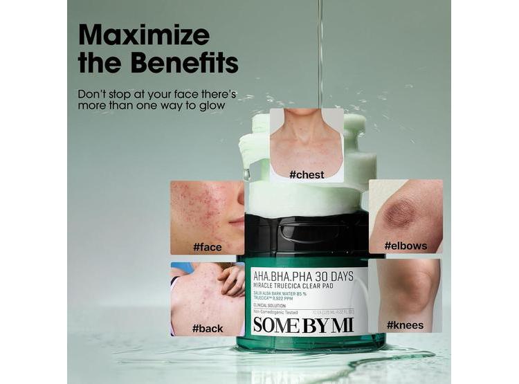 PADS SOME BY MI AHA BHA PHA MIRACLE TRUECICA PARA LIMPIEZA Y EXFOLIACIÓN FACIAL COREANA - 8