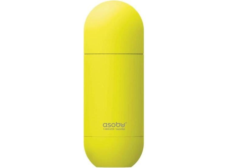 ASOBU ORB: BOTELLA DE AGUA DE VIAJE DE ACERO INOXIDABLE CON AISLAMIENTO, MANTIENE BEBIDAS CALIENTES, TAPA COMO TAZA - 1