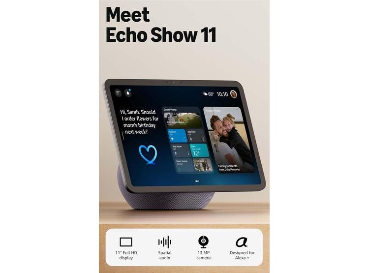 AMAZON ECHO SHOW 11 CON PANTALLA HD, MÁS ÁREA VISUAL, TECNOLOGÍA ...