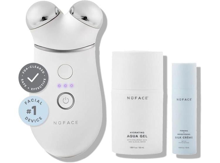NUFACE TRINITY+ KIT: FACIAL DE MICROCORRIENTE PARA ROSTRO Y CUELLO, MEJILLAS Y CEJAS - 1