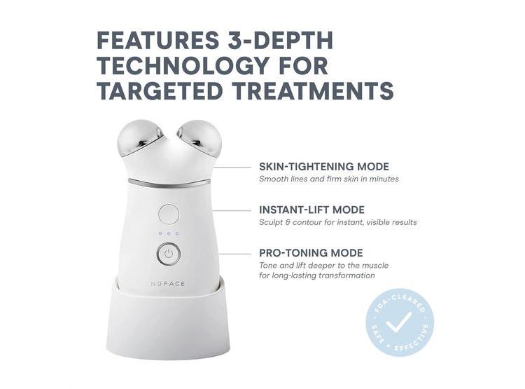 NUFACE TRINITY+ KIT: FACIAL DE MICROCORRIENTE PARA ROSTRO Y CUELLO, MEJILLAS Y CEJAS - 6