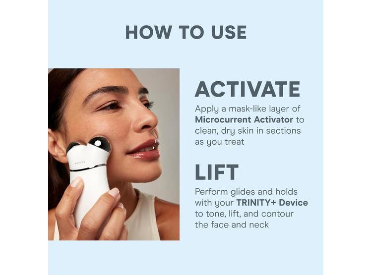NUFACE TRINITY+ KIT: FACIAL DE MICROCORRIENTE PARA ROSTRO Y CUELLO, MEJILLAS Y CEJAS - 7