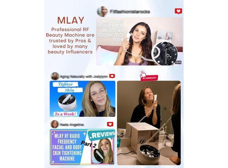 MLAY MÁQUINA DE BELLEZA RF, DISPOSITIVO PARA REDUCIR ARRUGAS Y ANTIENVEJECIMIENTO, USO EN CASA, EFECTOS DE SALÓN - 7