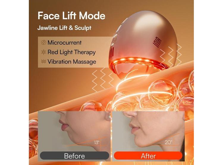 INIA TERAPIA DE LUZ 7 EN 1 PARA CARA Y CUELLO, MASAJEADOR FACIAL CON GUA SHA Y MODOS TÉRMICO Y CRYO - 3