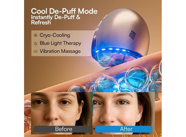 INIA TERAPIA DE LUZ 7 EN 1 PARA CARA Y CUELLO, MASAJEADOR FACIAL CON GUA SHA Y MODOS TÉRMICO Y CRYO - 6