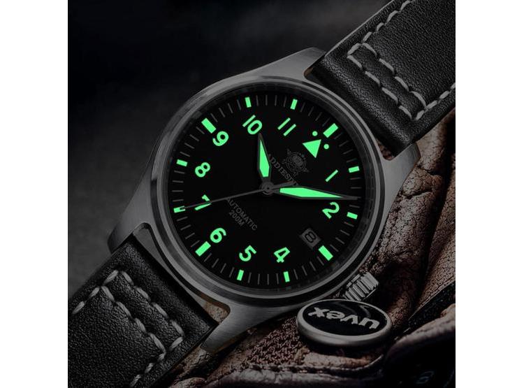 RELOJES AUTOMÁTICOS ADDIESDIVE PARA HOMBRE CON ESFERA LUMINISCENTE Y MOVIMIENTO BUCEADOR DE ACERO INOXIDABLE - 4