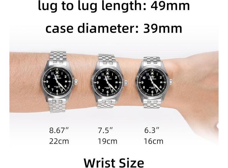 RELOJES AUTOMÁTICOS ADDIESDIVE PARA HOMBRE CON ESFERA LUMINISCENTE Y MOVIMIENTO BUCEADOR DE ACERO INOXIDABLE - 7