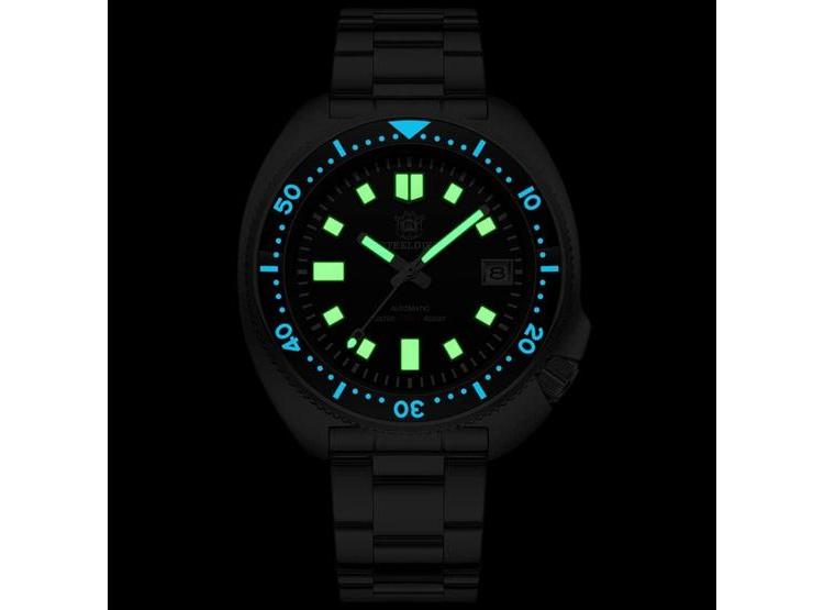 STEELDIVE RELOJ AUTOMÁTICO SD1970 PARA HOMBRE, 200M RESISTENCIA AL AGUA, MOVIMIENTO NH35, BISEL CERÁMICO - 2