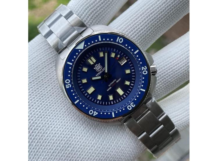 STEELDIVE RELOJ AUTOMÁTICO SD1970 PARA HOMBRE, 200M RESISTENCIA AL AGUA, MOVIMIENTO NH35, BISEL CERÁMICO - 5