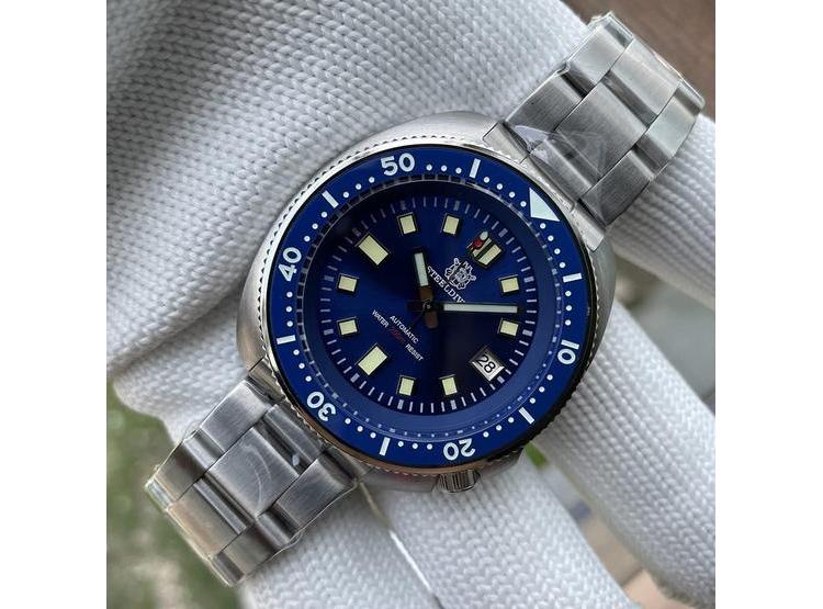 STEELDIVE RELOJ AUTOMÁTICO SD1970 PARA HOMBRE, 200M RESISTENCIA AL AGUA, MOVIMIENTO NH35, BISEL CERÁMICO - 6