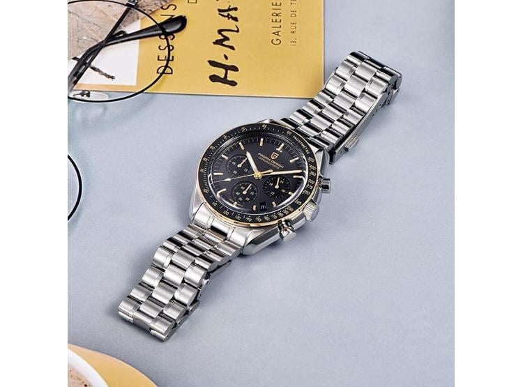 RELOJ DE CUARZO PARA HOMBRE PAGANI DESIGN 1701 V3, CON MOVIMIENTO VK63, ACERO INOXIDABLE Y CRISTAL DE ZAFIRO - 3