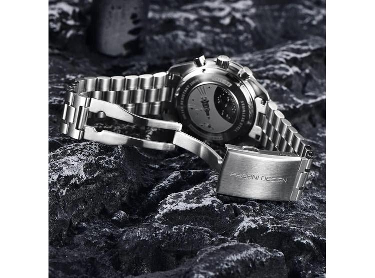 RELOJ DE CUARZO PARA HOMBRE PAGANI DESIGN 1701 V3, CON MOVIMIENTO VK63, ACERO INOXIDABLE Y CRISTAL DE ZAFIRO - 5