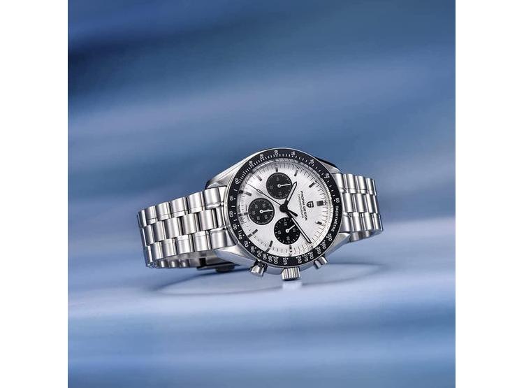 PAGANI DESIGN 1701 V3 - RELOJ CRONÓGRAFO CUARZO HOMBRE, RESISTENTE AL AGUA 100 METROS, DISEÑO DEPORTIVO - 2