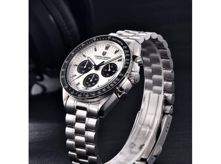 PAGANI DESIGN 1701 V3 - RELOJ CRONÓGRAFO CUARZO HOMBRE, RESISTENTE AL AGUA 100 METROS, DISEÑO DEPORTIVO - 5