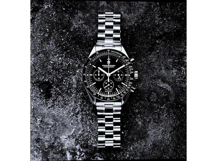 PAGANI DESIGN 1701 V3 - RELOJ CRONÓGRAFO DE CUARZO PARA HOMBRE, ESFERA ESPEJO, MOVIMIENTO VK63, ACERO Y ZAFIRO - 6