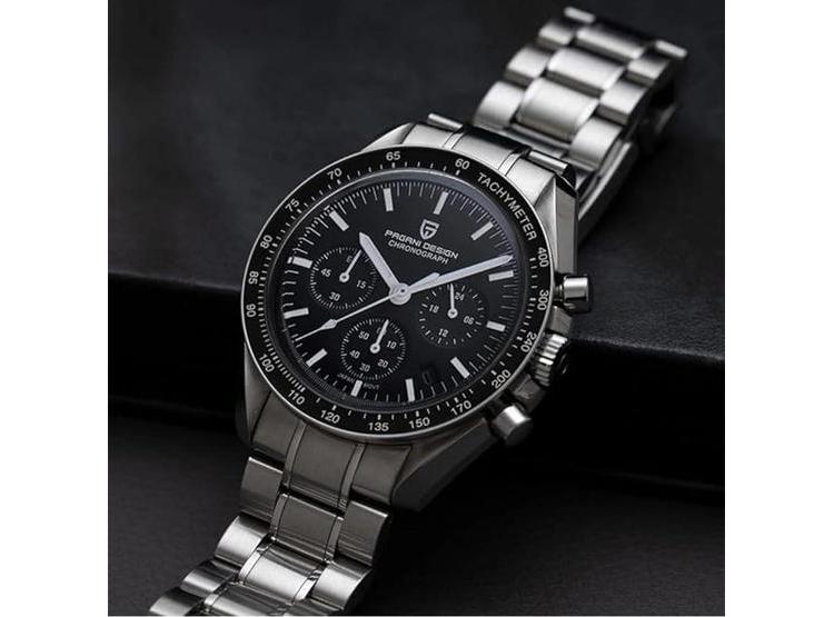 PAGANI DESIGN 1701 V3 - RELOJ CRONÓGRAFO DE CUARZO PARA HOMBRE, ESFERA ESPEJO, MOVIMIENTO VK63, ACERO Y ZAFIRO - 7