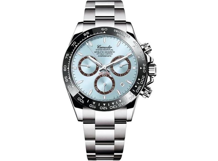 MASTOP PAGANI DESIGN DAYTONA - RELOJ DE PULSERA CON DISEÑO DE PANDA, CRONÓGRAFO Y CORREA DE SILICONA IMPERMEABLE - 1