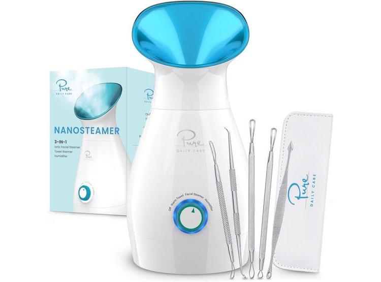 NANOSTEAMER 3 EN 1 NANO IÓNICO DE PURE DAILY CARE PARA CUIDADO FACIAL, HUMIDIFICADOR Y KIT DE PIEL - 1