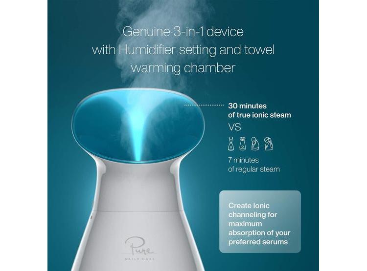 NANOSTEAMER 3 EN 1 NANO IÓNICO DE PURE DAILY CARE PARA CUIDADO FACIAL, HUMIDIFICADOR Y KIT DE PIEL - 2