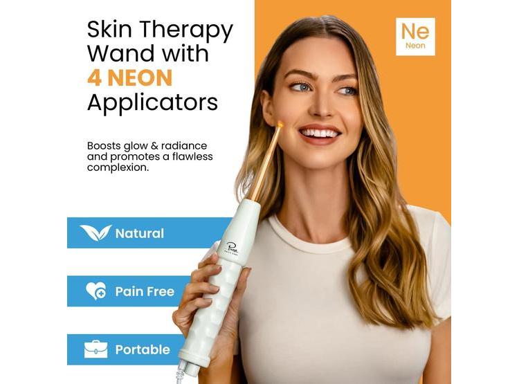 NUDERMA: MÁQUINA DE TERAPIA DE PIEL DE MANO CON NEÓN PARA ANTIENVEJECIMIENTO Y ESTIMULACIÓN DE CABELLO - 2