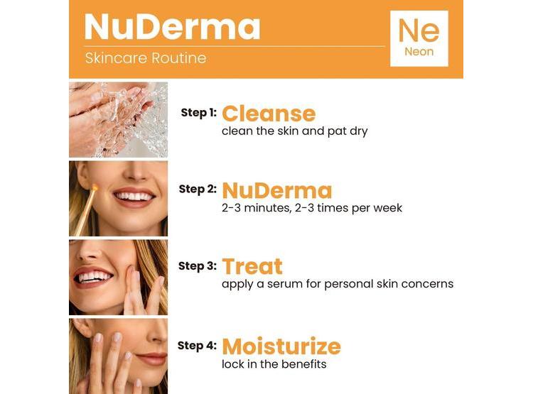 NUDERMA: MÁQUINA DE TERAPIA DE PIEL DE MANO CON NEÓN PARA ANTIENVEJECIMIENTO Y ESTIMULACIÓN DE CABELLO - 5