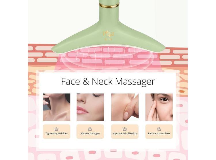 MASAJEADOR FACIAL PORTÁTIL ELÉCTRICO MS.W PARA ROSTRO Y CUELLO, 3 MODOS DE MASAJE Y CALEFACCIÓN - 3
