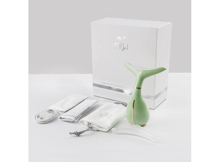 MASAJEADOR FACIAL PORTÁTIL ELÉCTRICO MS.W PARA ROSTRO Y CUELLO, 3 MODOS DE MASAJE Y CALEFACCIÓN - 7