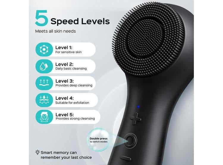 CEPILLO FACIAL COSLUS 2 EN 1: GIRO Y VIBRACIÓN PARA LIMPIEZA - 6