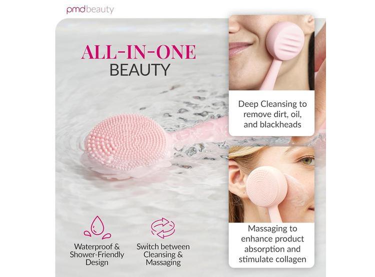 CEPILLO FACIAL PMD CLEAN: LIMPIADOR INTELIGENTE DE SILICONA, MASAJEADOR ANTIENVEJECIMIENTO IMPERMEABLE, A BATERÍA - 2