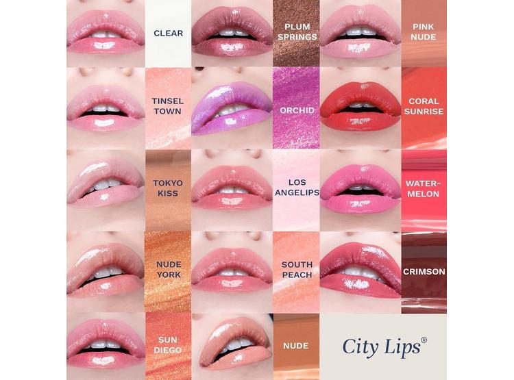 CITY LIPS CLEAR - BRILLO LABIAL VOLUMINIZADOR CON ÁCIDO HIALURÓNICO Y PÉPTIDOS PARA LABIOS RADIANTES Y LLENOS - 6